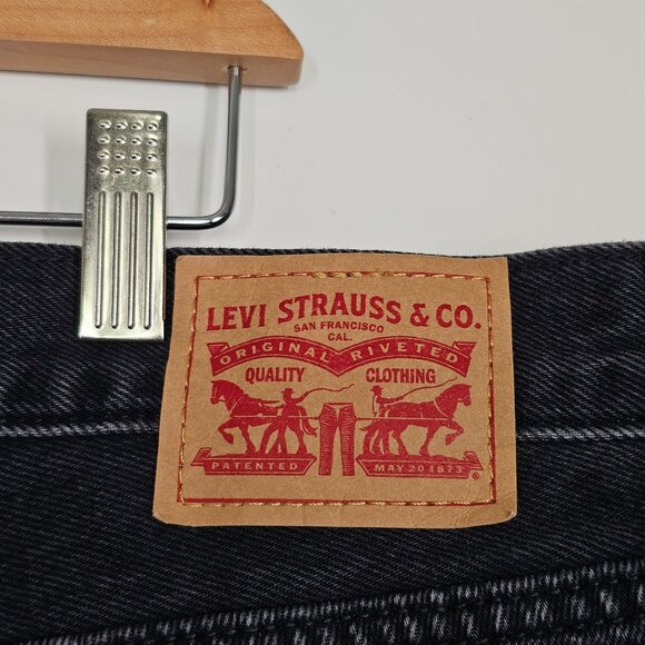 Levi's 94 Baggy Retro Straight Leg Jeans Cotton Dark Denim Women's 20W - Picture 11 of 16